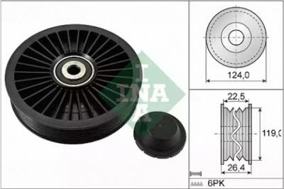 WILMINK GROUP wg1252833 -  Паразитный / ведущий ролик, поликлиновой ремень